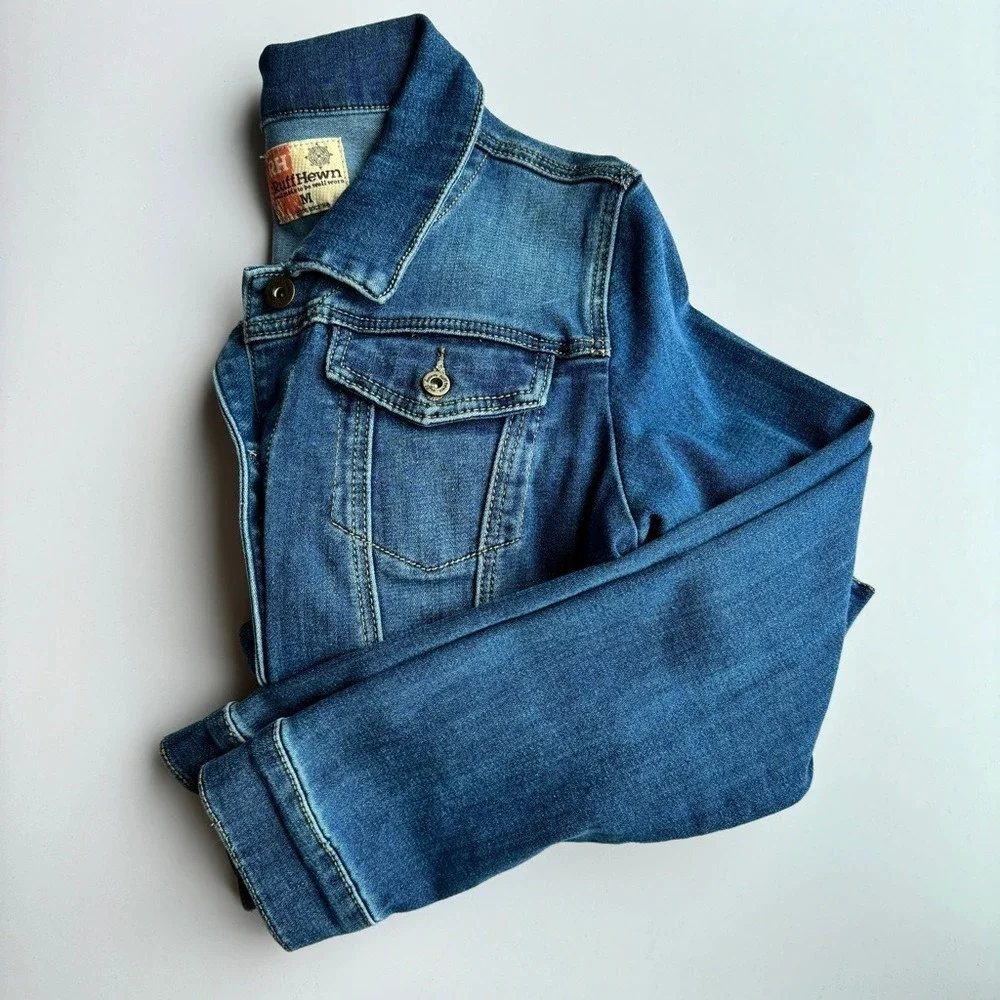 RUFF HEWN Classic‎ Denim Jacket Medium Indigo M Casual Comfort